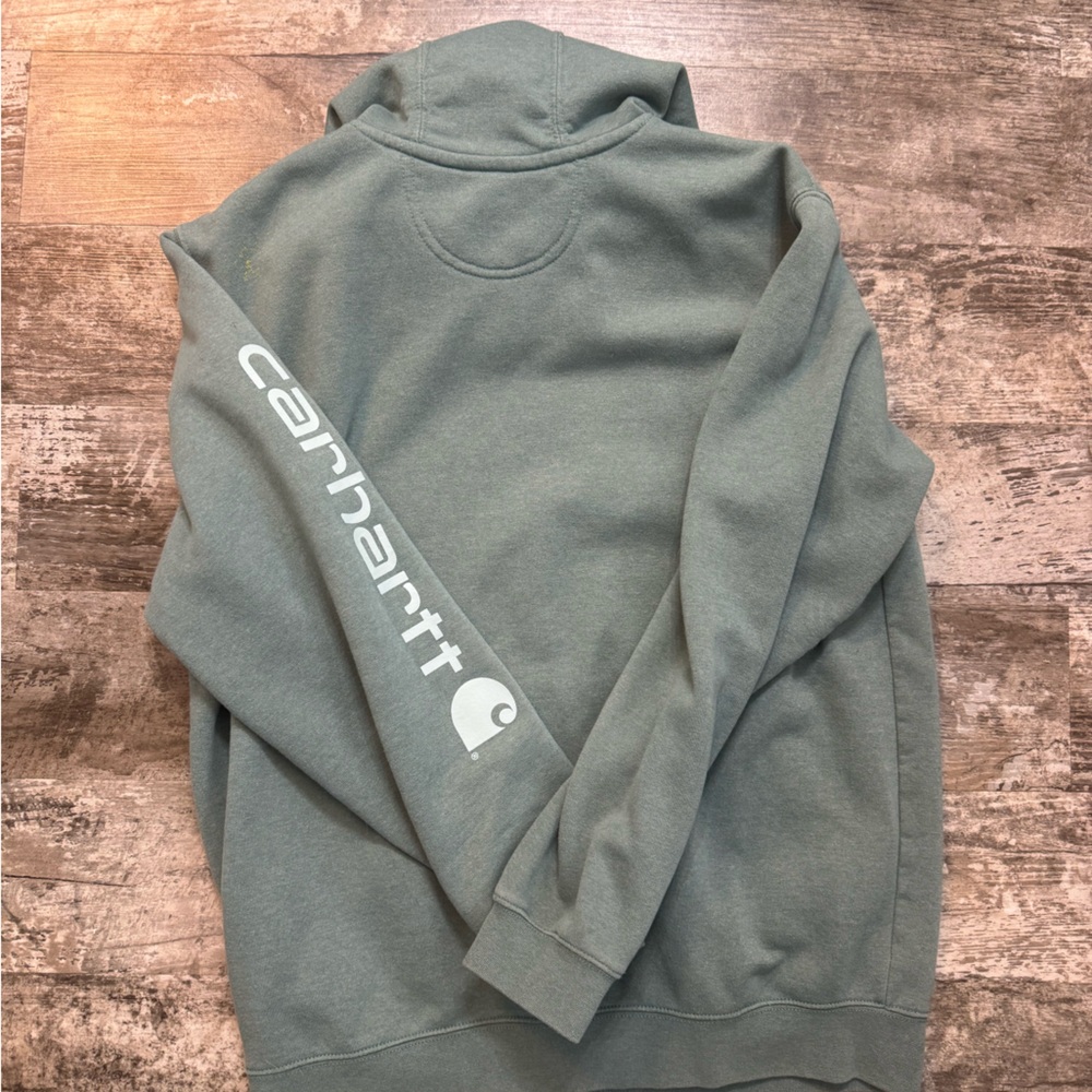 Midweight Carhartt Sage Green Hoodie | Large | Sage Green